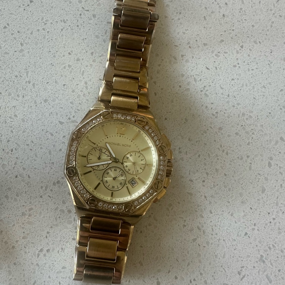 Michael Kors Gold Chronograph Watch